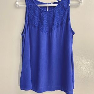 Flowy Blue Tank Top